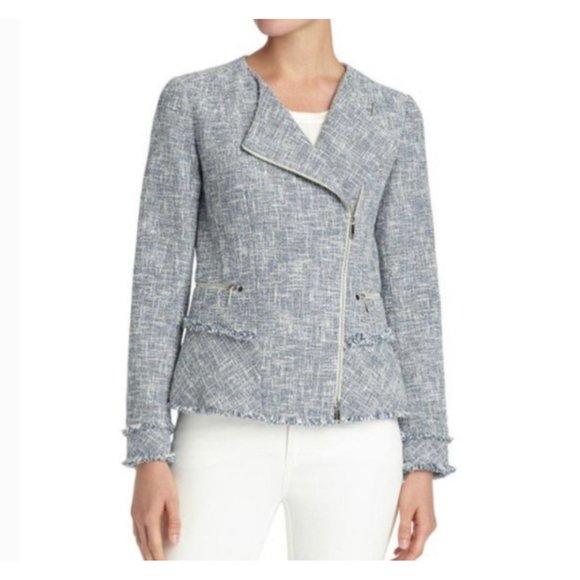 Lafayette 148 New York Asymmetrical Tweed Size 6 - Picture 1 of 15